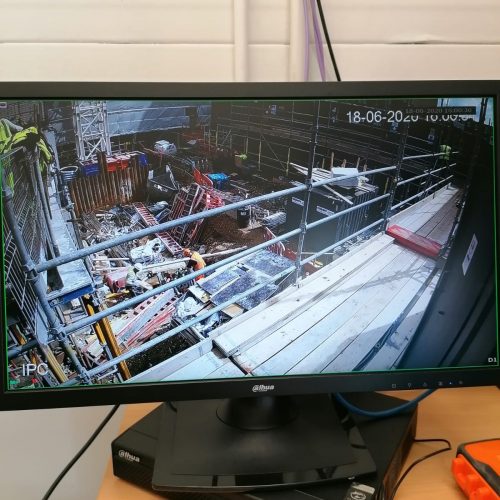 Construction Site Temporary CCTV Protection System